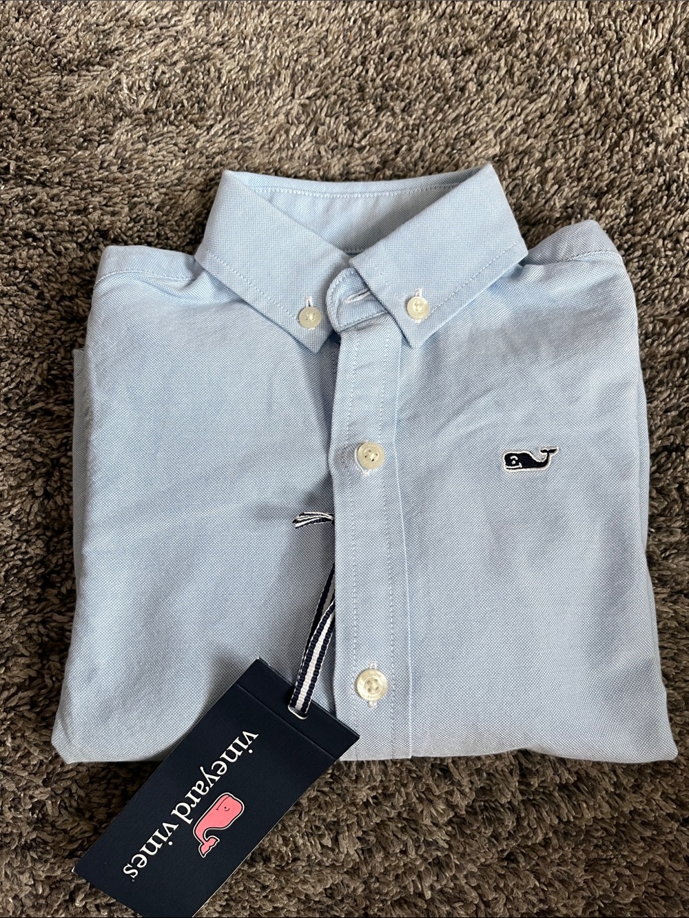 Vineyard Vines Light Blue Boys' Button-Down Shirt. New. 2T.